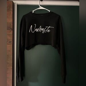 Namaste crop crew neck
